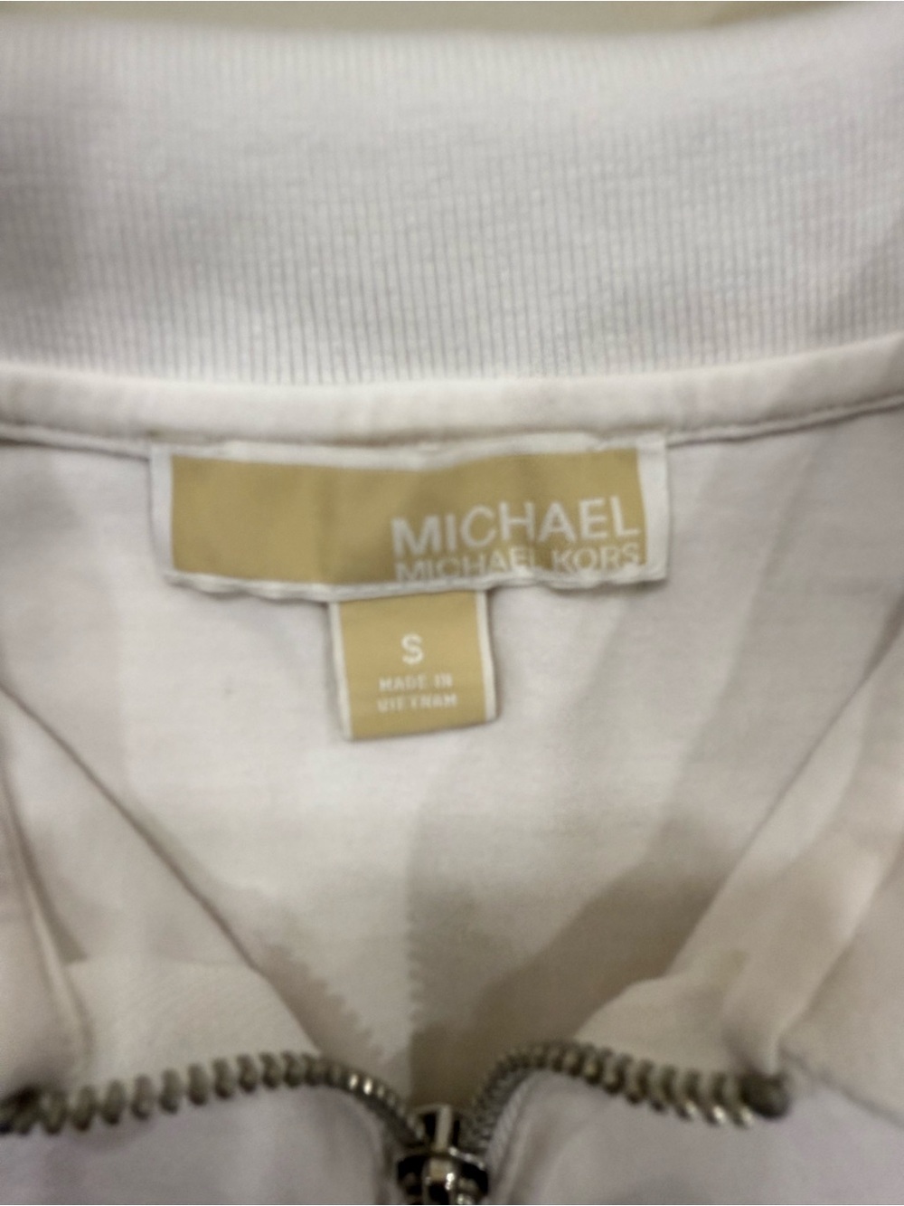 Michael Kors Soft White Polo Zip Dress - Picture 5 of 6